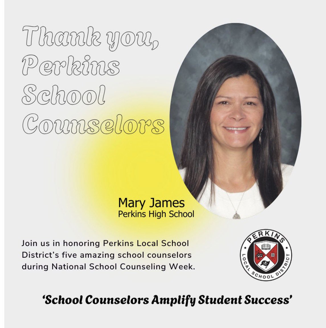 PerkinsHigh's tweet image. Last week, we celebrated #NationalSchoolCounselingWeek.  We want to send a special thank you to Mrs. Feige and Mrs. James for their dedication, support, and commitment to our students.  We truly appreciate all you do!  #PerkinsPride🏴‍☠️