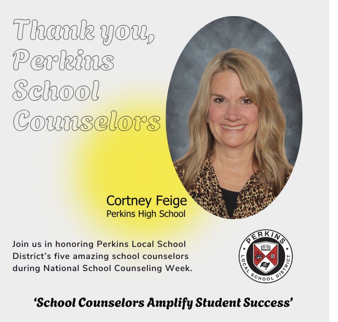 PerkinsHigh's tweet image. Last week, we celebrated #NationalSchoolCounselingWeek.  We want to send a special thank you to Mrs. Feige and Mrs. James for their dedication, support, and commitment to our students.  We truly appreciate all you do!  #PerkinsPride🏴‍☠️