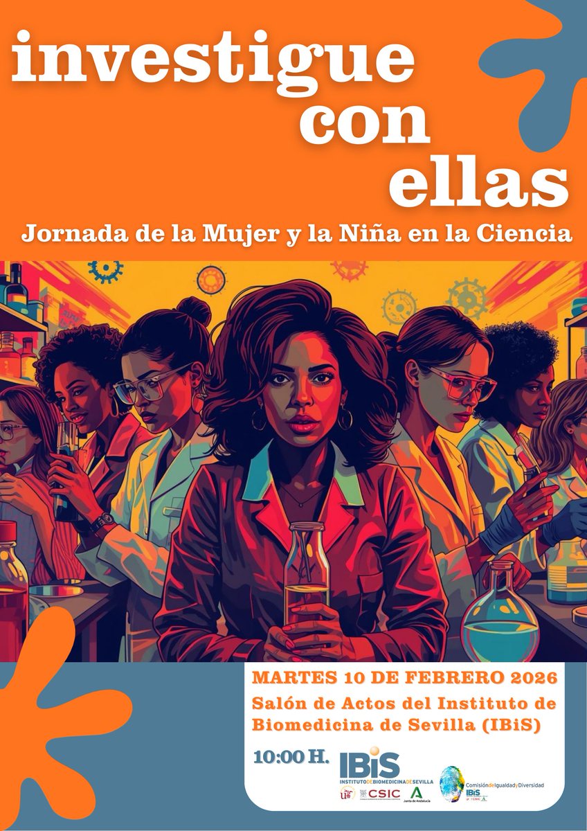 ibis_sevilla's tweet photo. 🟠SCIENCE |

👩‍🔬🔬Como previo al #11F, mañana, martes 10 de febrero, acogemos la jornada INVESTIGUE CON ELLAS donde público de varios centros educativos de la provincia de Sevilla conocerá a algunas de las investigadoras de los grupos #IBiS.

⬇️⬇️ https://t.co/eHSRgAozAB