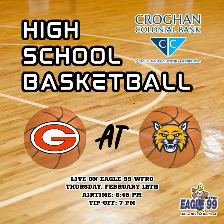 eagle99wfro's tweet photo. High school basketball is back tonight on Eagle 99 WFRO as the @GibsonburgHS boys travel to play the @WoodmoreSports! Listen on Eagle 99 WFRO or on our free app. Airtime is 6:45 PM with tip-off at 7 PM 🏀 Brought to you by Croghan Colonial Bank! https://t.co/hT1mRC6vV6