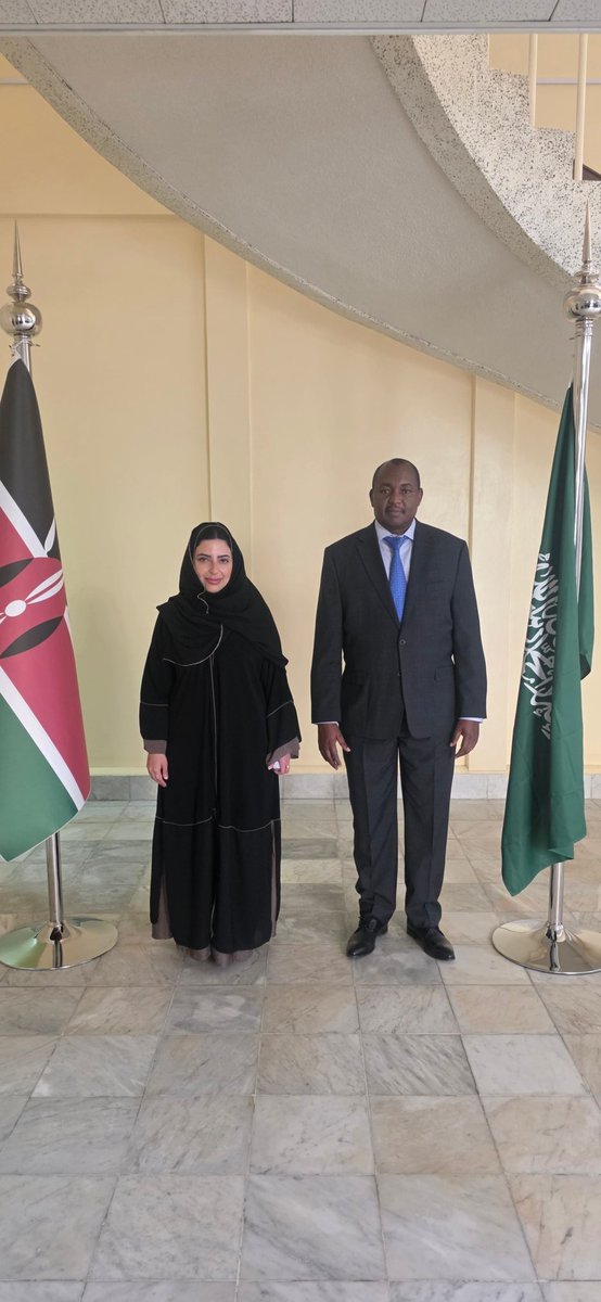 KenyaRiyadh's tweet photo. KENYA TO PARTICIPATE IN RIYADH EXPO 2030

H.E. The Ambassador today held fruitful discussions with Ms. Sara Alfaiez, Senior Manager at @Expo2030Riyadh to discuss Kenya's participation in World Expo 2030. This is a 6-month event to be held from Oct 2030 - March 2031 under the theme "Foresight for Tomorrow."

💬 KEY DISCUSSIONS:
• Kenya's national pavilion design & placement
• Content highlighting innovation, sustainable development & cultural heritage  
• Investment attraction & trade promotion strategies
• Support mechanisms for participation

🌐 GLOBAL REACH:
• Projected 42+ million physical visitors
• 1 billion virtual participants via metaverse
•  The Bureau International des Expositions (BIE) member countries & 
•29 international organizations

🎯 TRANSFORMATIVE OPPORTUNITY FOR KENYA:
The event will provide an opportunity  for Kenya to:
✅ Attract Forein Direct  investment
✅ secure opportunities to expand export market
✅ Showcase tech leadership (M-PESA, renewable energy, Silicon Savannah)
✅ Promote cultural heritage & tourism
✅ Strengthen Kenya-Saudi partnership
✅ Position Kenya as Africa's innovation hub

Kenya is ready!