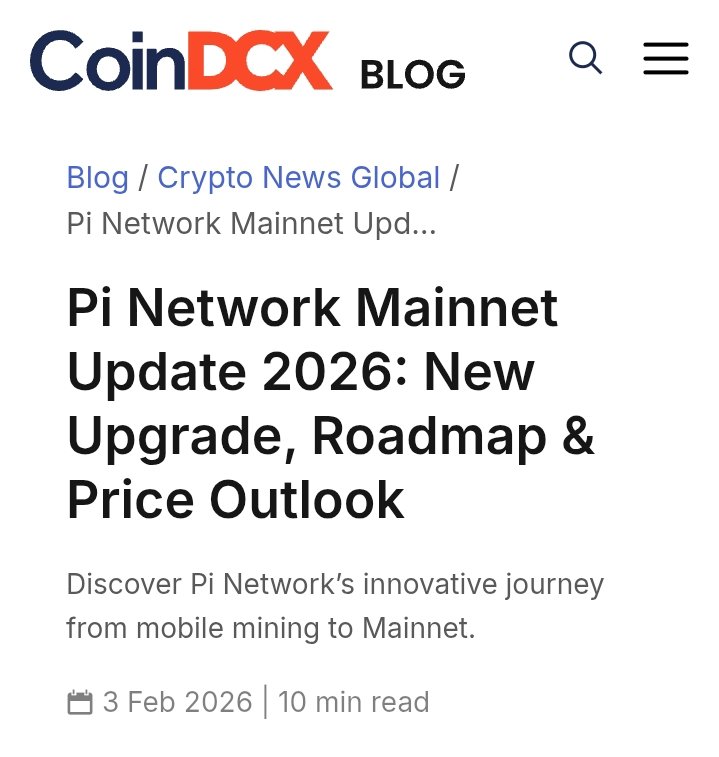 amr_nannaware's tweet photo. 🚨 INDIA'S #1 CRYPTO EXCHANGE JUST SPOTLIGHTED PI NETWORK! 🚨

CoinDCX India's largest crypto platform just published a comprehensive, 10-minute deep-dive on Pi Network! 📈 This is massive institutional recognition.

Here’s what they highlighted:

✅ Mainnet is LIVE – Real on-chain transfers & dApps are active. ( 🤔)
✅ 16M+ Pioneers migrated – One of the largest identity-verified blockchains.
✅ ~2.5M users recently unblocked – Technical updates are scaling access.
✅ Palm-print KYC in testing – Cutting-edge, privacy-focused verification.
✅ Validator rewards by March 2026 – Ecosystem incentives are coming.

They didn’t just report they explained Pi’s tokenomics, roadmap, and long-term vision in detail. When a top-tier exchange gives this level of attention, it’s a powerful signal of legitimacy and growing traction. 🌍

This isn't a meme. This is real crypto journalism recognizing real utility.

Read the full article and see why the world is starting to watch. 👀🔥 

Link : https://t.co/sTsWY9BGZt

#PiNetwork #CoinDCX #India #CryptoNews #Mainnet #KYC #Blockchain