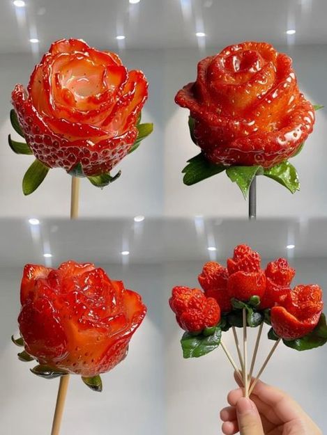 fairiehaze's tweet image. strawberry roses