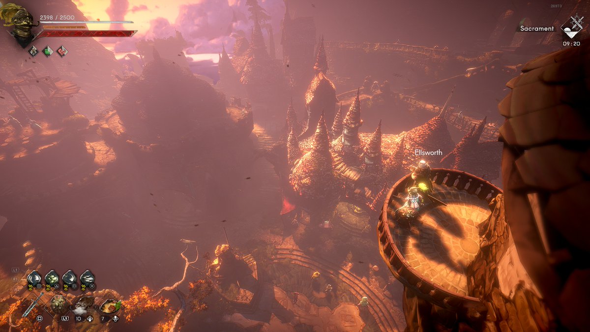 Been playing <a href="/wickedgame/">No Rest for the Wicked</a> 27 hours in and oh my god, its like playing a living painting, its so beautiful.

Havent seen graphics like this since Vanillaware's Dragons Crown.