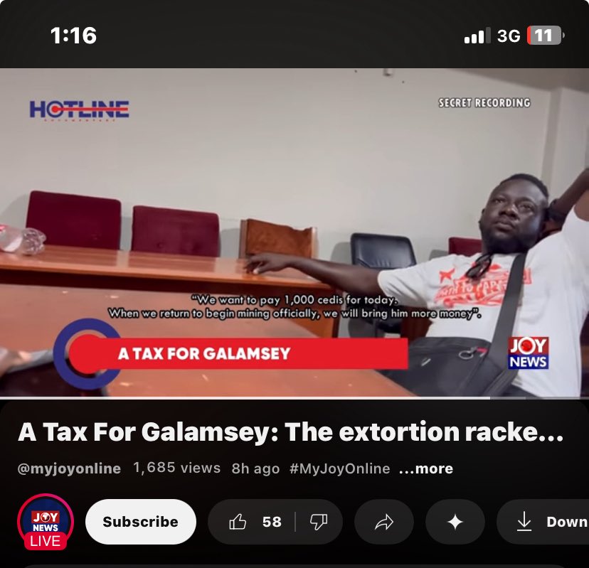 After watching the exposé, all I can say is that the fight against illegal mining won’t be an easy one, and local authorities are more corrupt than you can imagine.

#StopGalamseyNow
