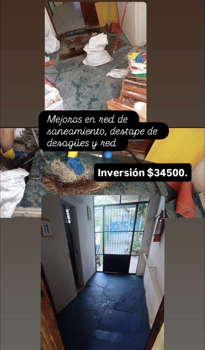 Reparación de red de saneamiento y pluviales. 
Inversión$34.500

“Cuando las manos se unen, la ronda es perfecta “