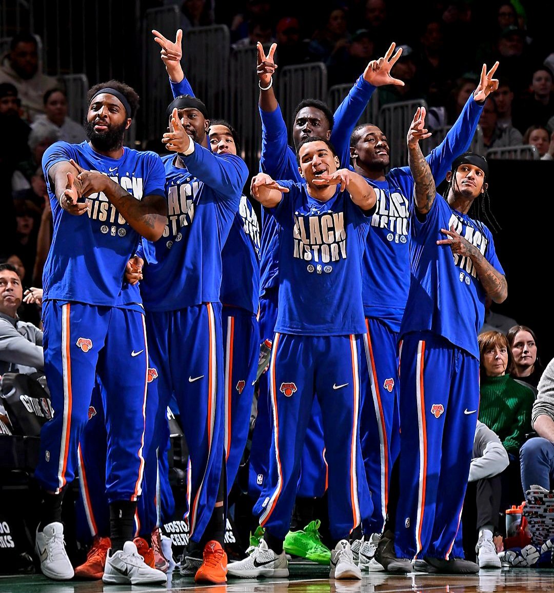 Good morning to the greatest fanbase in the NBA — no better feeling than waking up a Knicks fan!