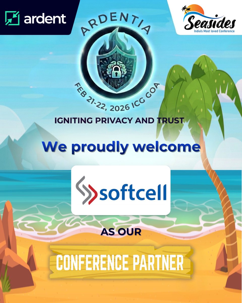 ardent_privacy's tweet photo. 📣 Shout-out to Softcell Technologies Global Pvt. Ltd. — Conference Partner at Ardentia 2026! 🙌
30+ years of enabling secure, scalable IT ecosystems—perfectly aligned with Privacy &amp; AI Governance.🙏 

Thank you @Softcell_Tech  for supporting Ardentia 2026!

#ConferencePartner https://t.co/w5fiR4rNki