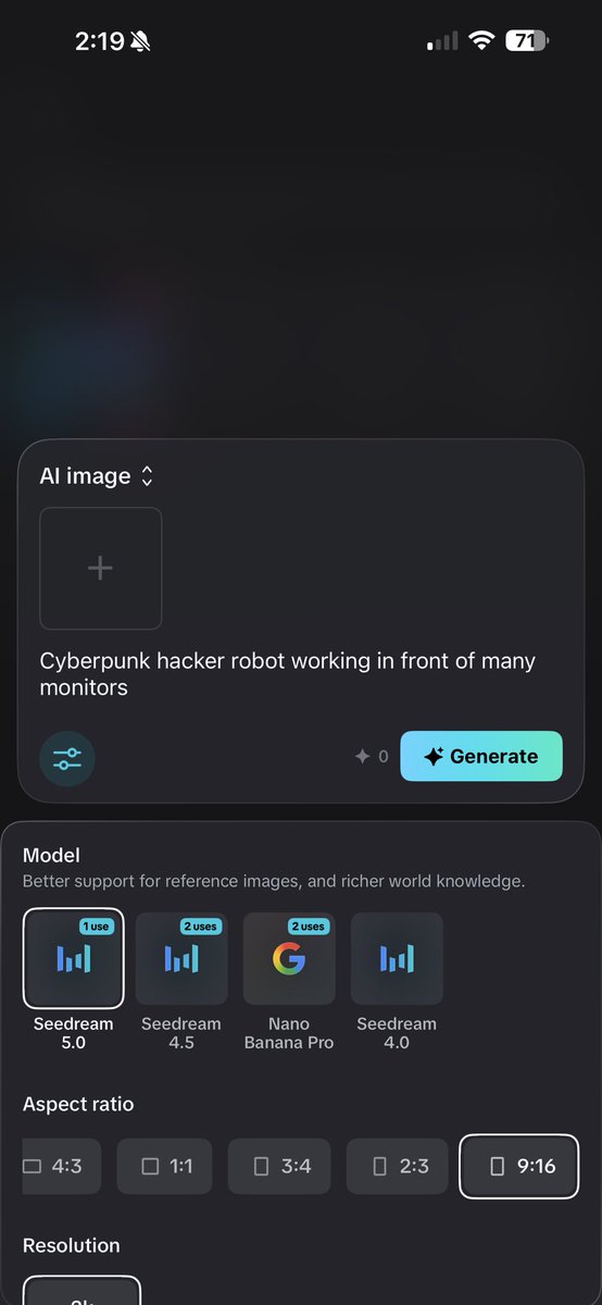 Seedream 5.0 in CapCut