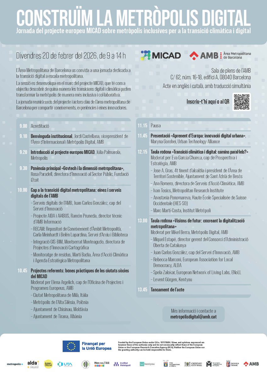 AMB - Àrea d'Internacional i Metròpolis Digital tweet media