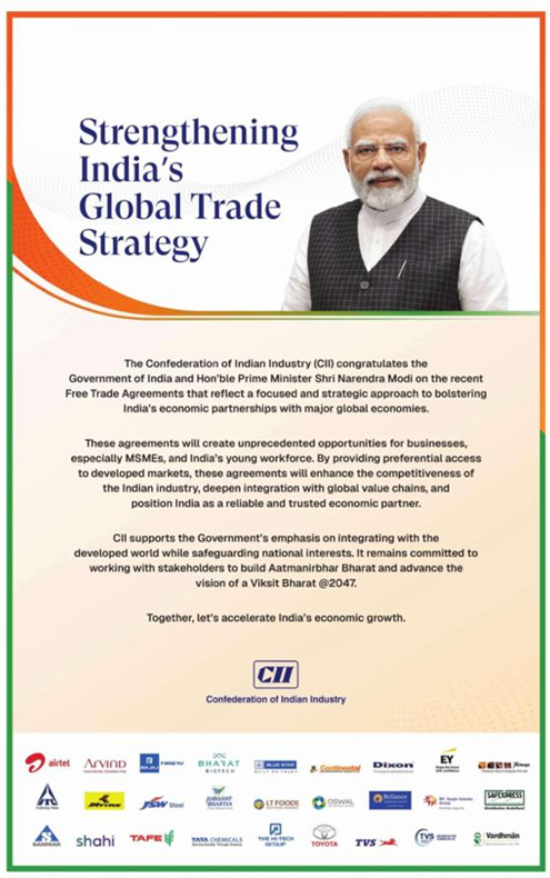 Grit. Resilience. Growth. 🇮🇳🇺🇸
Restoration of trade confidence is the oxygen our industry needs to power the future of global mobility.

#Growth #IndiaUSTradeFramework #CII4India #IndiaUS <a href="/FollowCII/">Confederation of Indian Industry</a> <a href="/PiyushGoyal/">Piyush Goyal</a> <a href="/PiyushGoyalOffc/">Piyush Goyal Office</a> @ACMA_India <a href="/PranavKapuria/">Mission Strength</a> <a href="/thehitechgroup/">The Hi-Tech Group</a>
