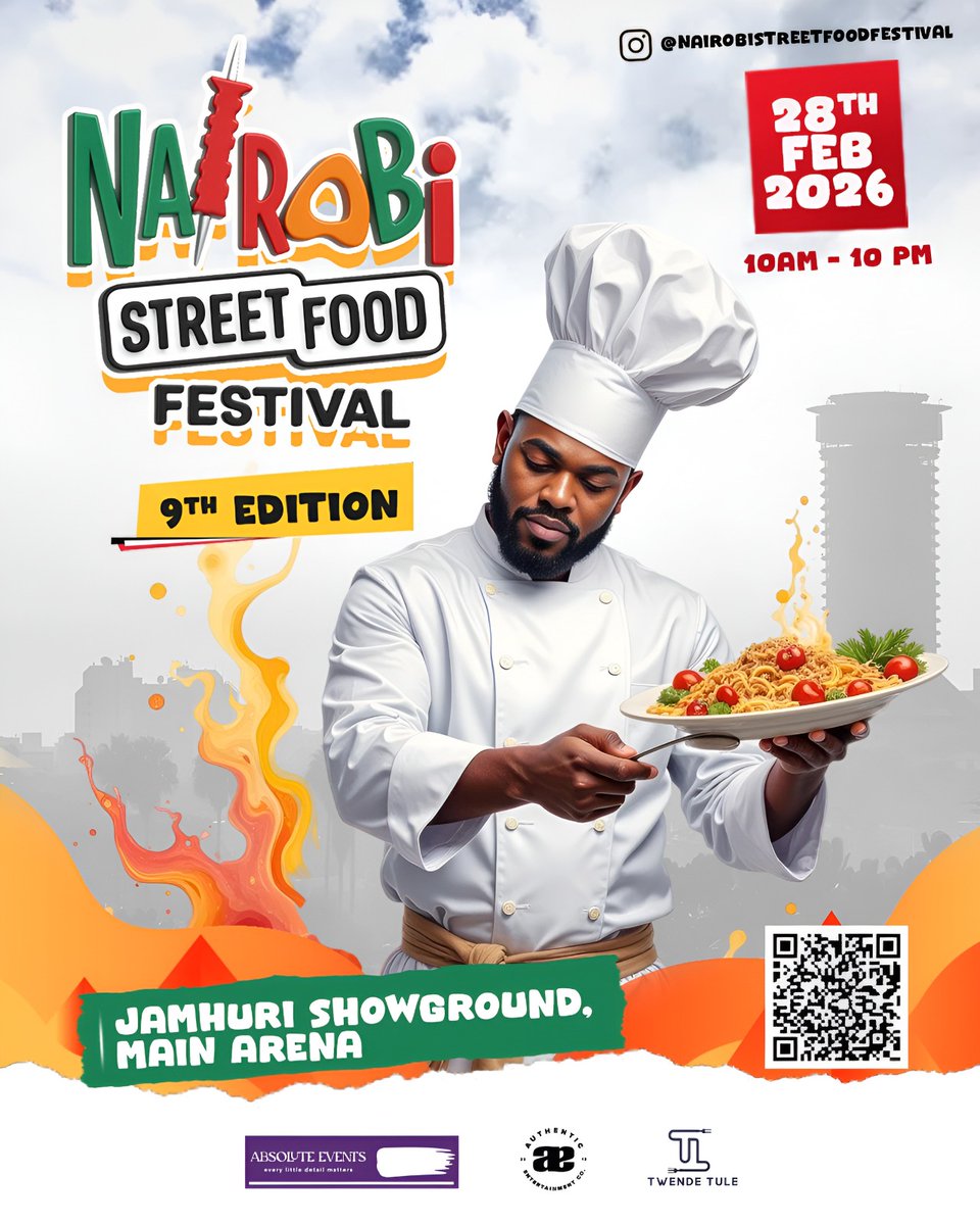 M_wari_'s tweet image. The Nairobi Street Food Festival is back for its 9th Edition! Join us for food diversity,live music the best community vibes
Date: 28th Feb 2026
Venue: Jamhuri Showground
Time: 10AM - 10PM
See you there @NSFF_Ke Festival!
#NSFF9 #NSFFCoast #NSFFMombasa #NSFFAtTheCoast
