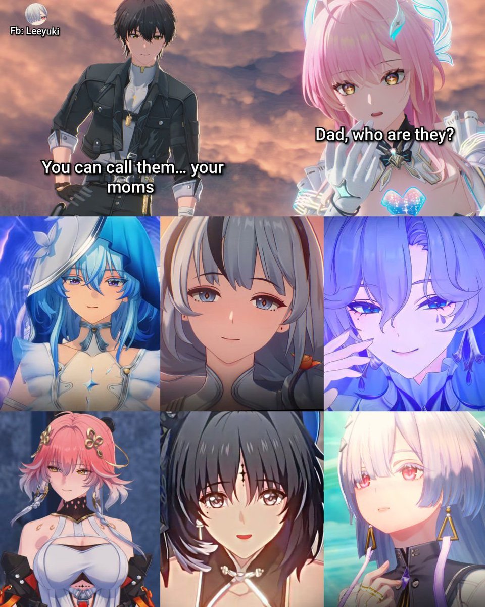 Found on Facebook

Rover : Those are your Moms Aemeath

Aemeath Moms 👍

Sc: facebook.com/photo?fbid=122…

#WutheringWaves #Rover #Aemeath #Shorekeeper #Camellya #Cantarella #Changli #Yangyang #Mornye