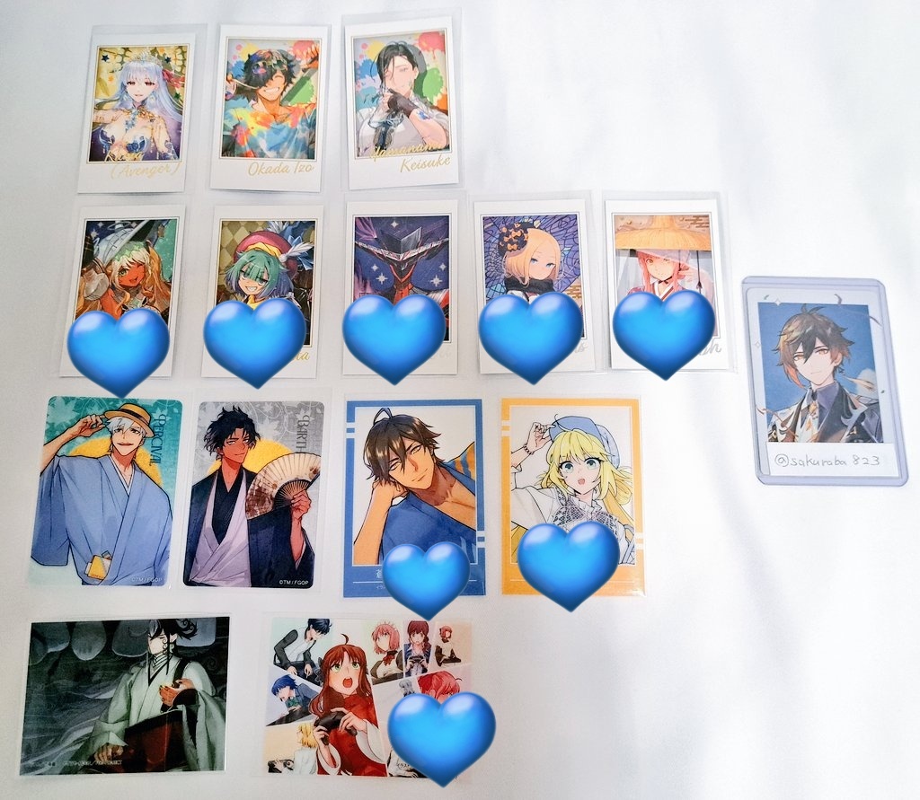 交換/譲渡】FGO 缶バッジ ウエハース ポートレイト クリアカード 編成