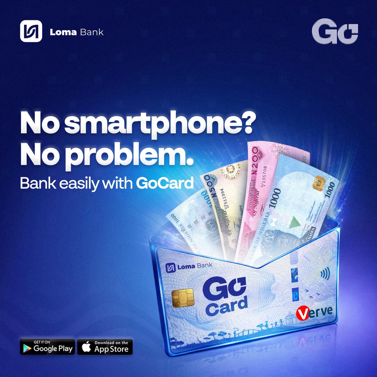 Banking should work for everyone.

#GoCard #FinancialInclusion #lomabank