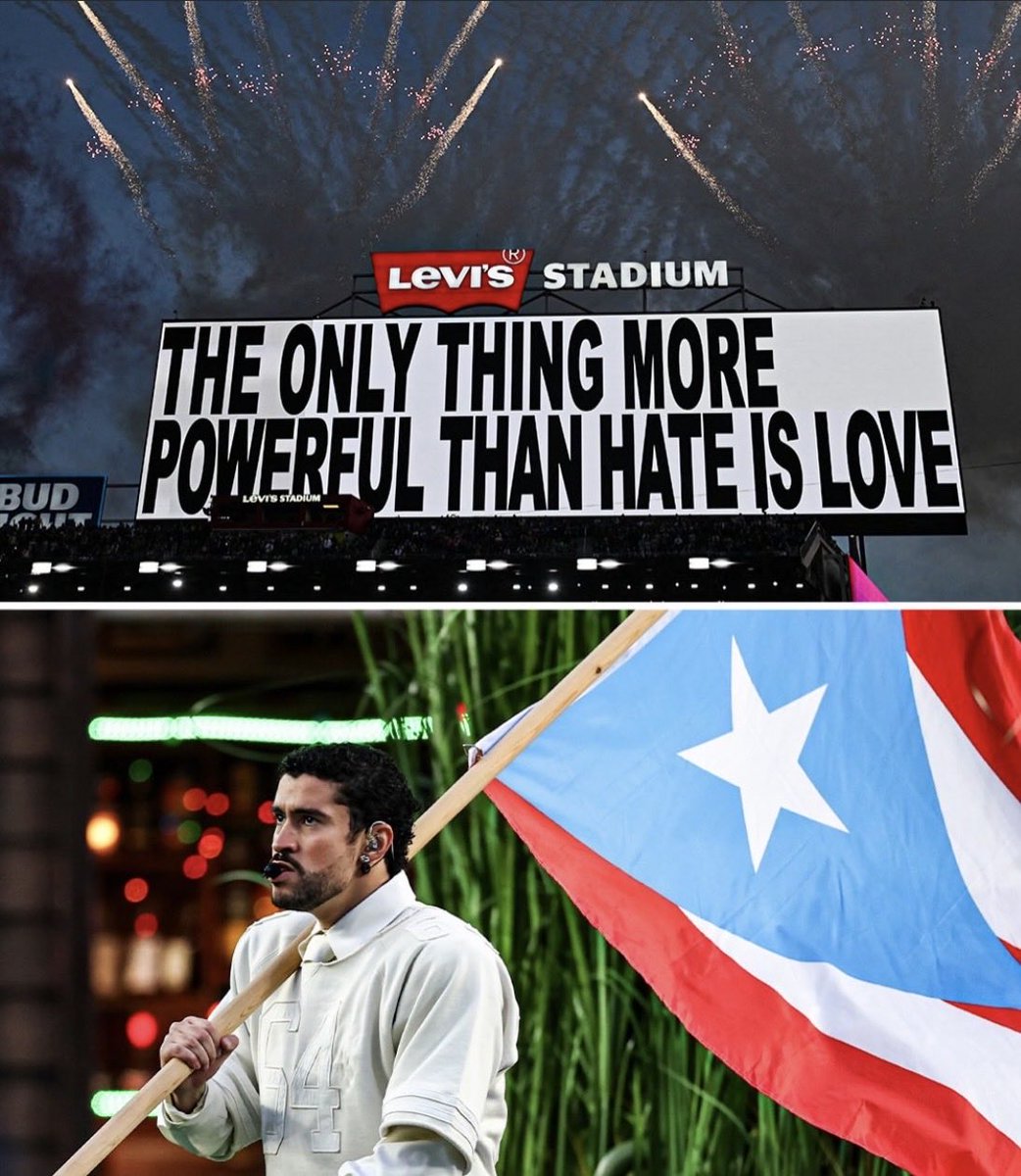 whomever_i's tweet photo. Benito Antonio Martínez Ocasio
Bad Bunny 
Benito Bowl 
Super Bowl LX Halftime Show
Puerto Rican culture
142.3 mil viewers 
TPUSA~6 mill after #’s were fudged 
#BenitoAntonioMartínezOcasio
#badbunnysuperbowl
#BadBunny #BenitoBowl
#SuperBowlHalfTimeShow 
#PuertoRico 
Retweet—loudly https://t.co/Fq9SXnnxIM