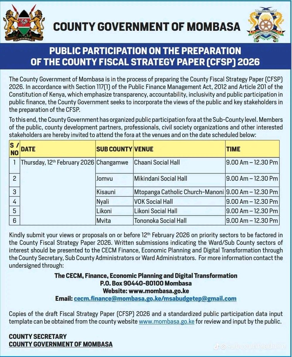 UHAKINAUSAWAOR1's tweet photo. Public participation is your constitutional rights.

@MombasaCountyKe @AmkeniC @S4JMombasa @MombasaWatchman https://t.co/CSxubhCW1g