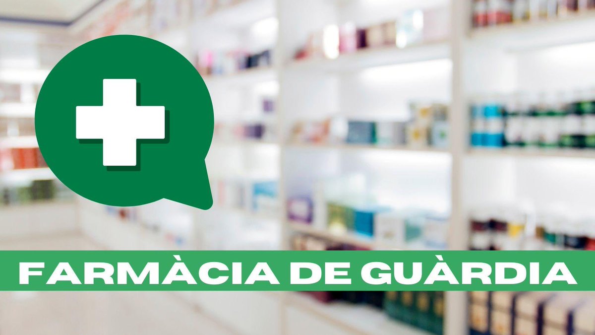 ℹ️Farmàcia de guàrdia💚

Dilluns 9 Gol
Dimarts 10 Gol
Dimecres 11 Gol
Dijous12 Laguna
Divendres 13 Gol
Dissabte 14 Gol
Diumenge 15 Gol

➕INFO: vilanova.cat/farmacies_durg…

#semprehisom #llumsblaves