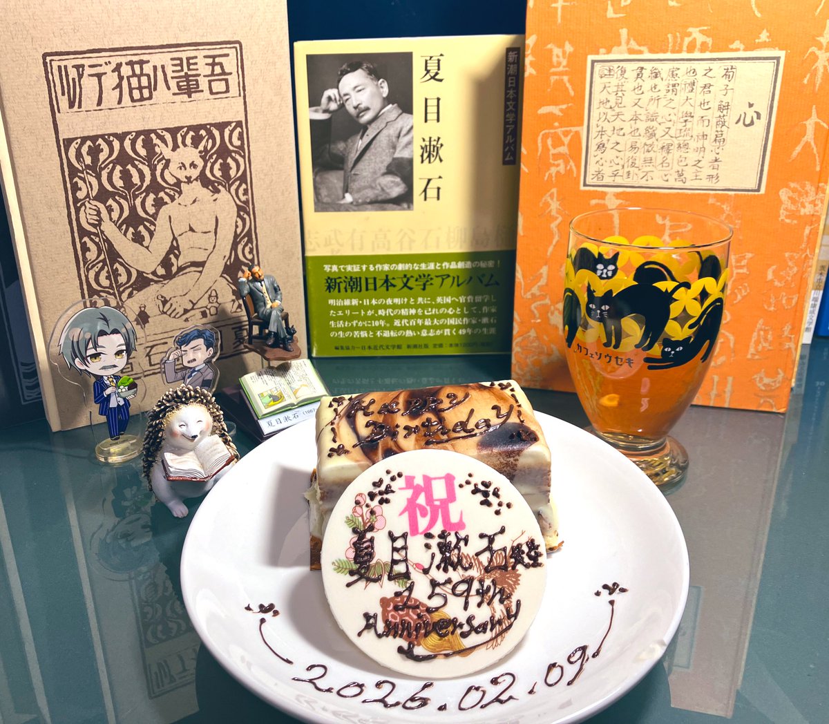 minahiton's tweet image. 遅くなったけど推し誕するぞい💪🏻💪🏻💪🏻✨
沢山の名作を生み出してくれてありがとうございます😊✨
#夏目漱石