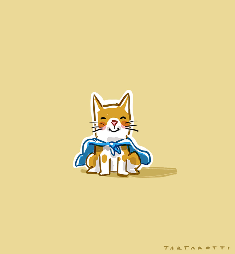 Gianpaolo mi scrive "Tarta, calvo silvestre, potresti postare un gatto col mantello?"
Ma certo, ho il micio mantelloso adatto.
#tartapazzo #gatti #micio #miciniemantelli