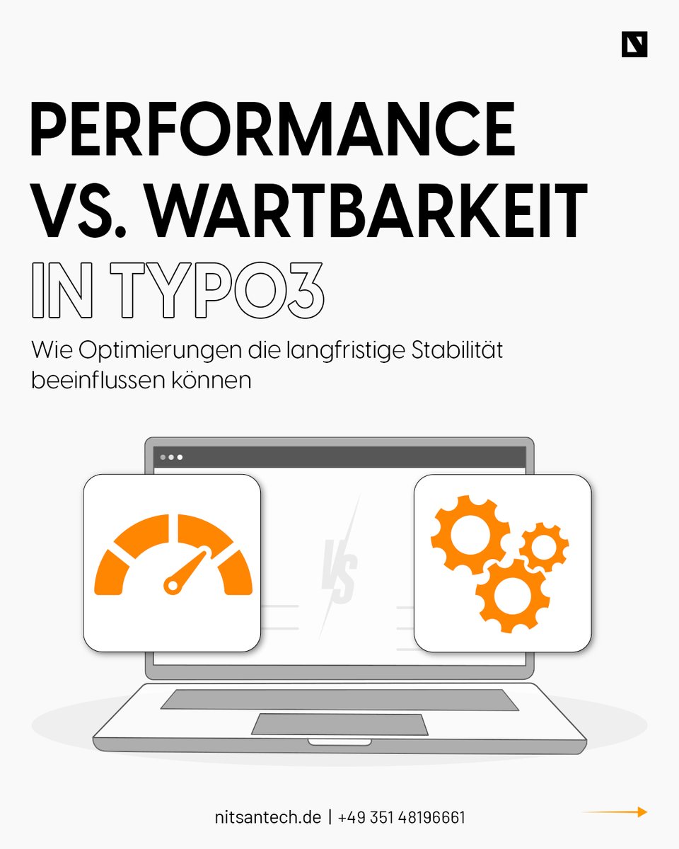 nitsantech's tweet photo. Performance ist wichtig – Stabilität auch.⚖️

Wer auf Geschwindigkeit setzt, zahlt später mit Updates. Eine saubere Struktur sorgt für nachhaltige Verbesserungen.🧩

Denken Sie langfristig.

#nitsantech #typo3 #typo3cms #typo3development #typo3upgrade #typo3versionchecker https://t.co/eTpmLYApqH