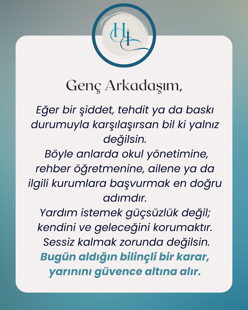 oyemer_'s tweet photo. Genç arkadaşım, 
Bugün aldığın bilinçli bir karar yarınını güvence altına alır @halideincekara https://t.co/OL28qL7fdJ