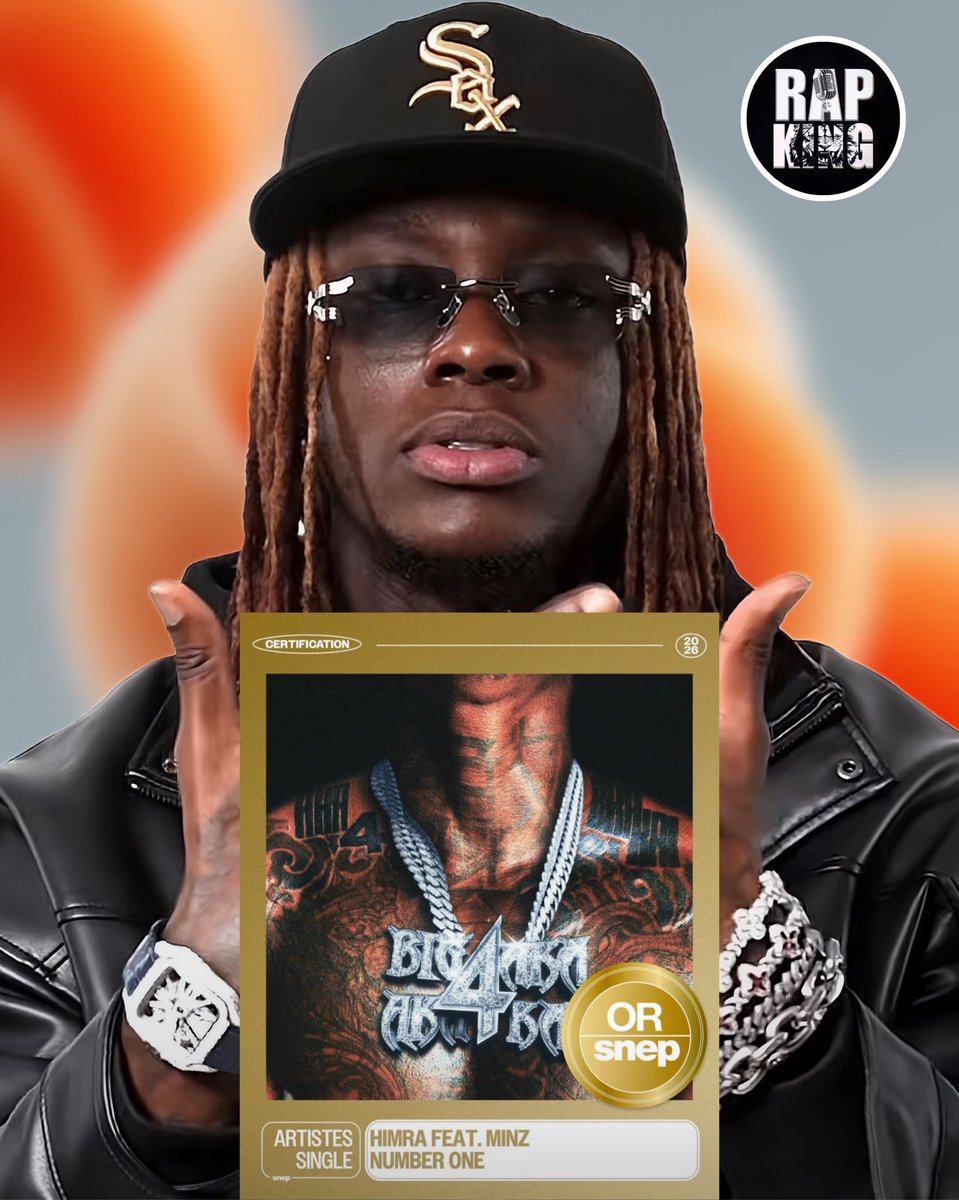 rapking634's tweet photo. 🚨BOOM| Himra vient d’être certifié Single d’Or français (SNEP) avec sa chanson NUMBER ONE 😱🔥🔥🔥

Himra devient le premier rappeur ivoirien de l’histoire à être certifié Single d’Or SNEP en tant que propriétaire principal de la chanson dans l’histoire de la musique ivoirienne 😭🔥

Amplement mérité pour la légende ivoirienne 🇨🇮❤️
