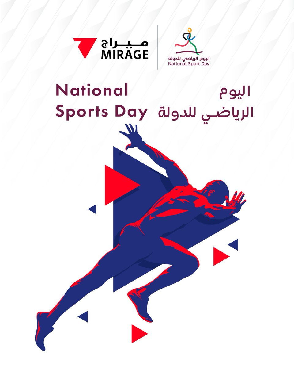 MirageProperty's tweet photo. Qatar National Sports Day 2026

Today, we celebrate health, unity, and an active lifestyle as part of Qatar’s vision for a stronger and healthier community.

Let’s move together, stay active, and inspire one another to make fitness a way of life.

#QatarNationalSportsDay #SportsForAll #HealthyQatar #ActiveLifestyle