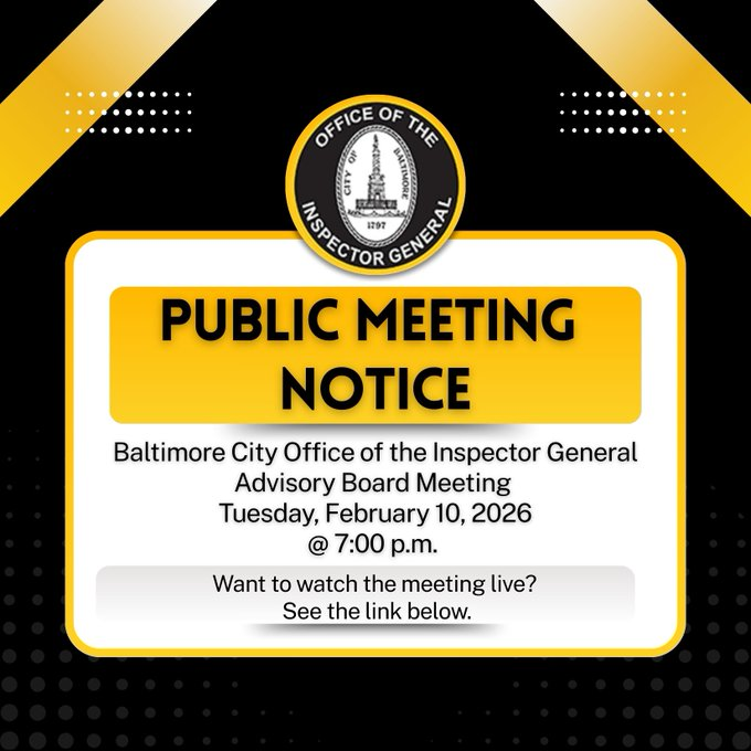 Baltimore City OIG tweet media