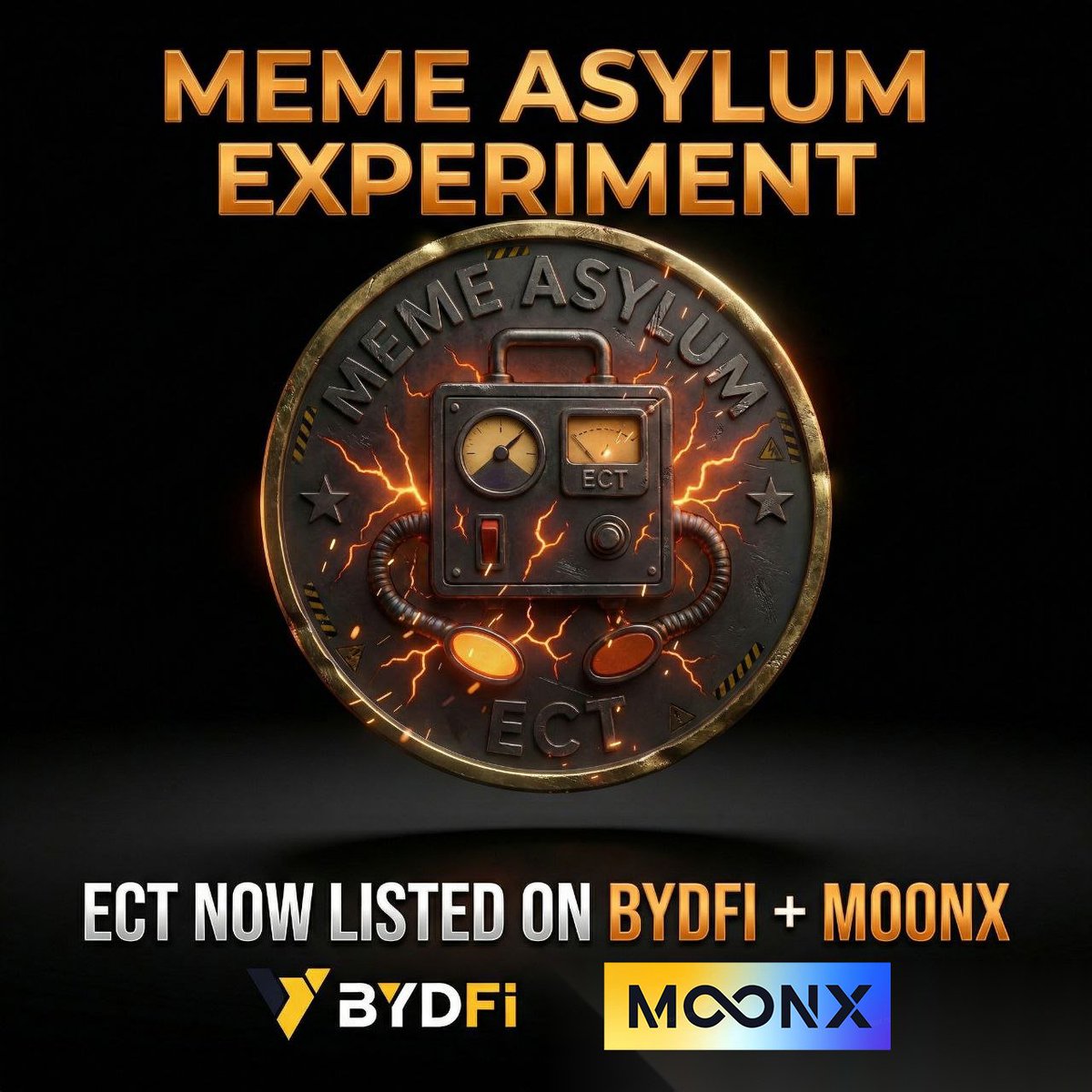 HUGE milestone unlocked! 🔓
$ECT is now LIVE on <a href="/moonx_bydfi/">MoonX</a> <a href="/BYDFi/">BYDFi</a>!
This is the ONLY exchange we officially recommend🛡️ Safe &amp; Secure 
🎯 Accurate &amp; Fast 
💪 Reliable &amp; Trusted
Let's grow together! 🌙
👉bydfi.com/en-gb/moonx/ba…