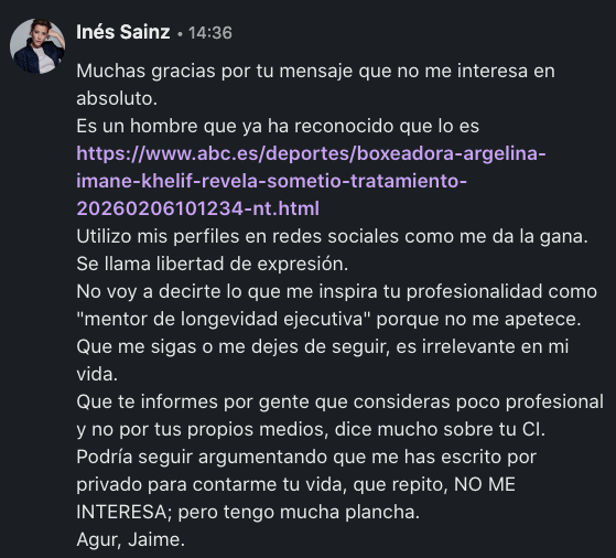 Inés Sainz tweet media