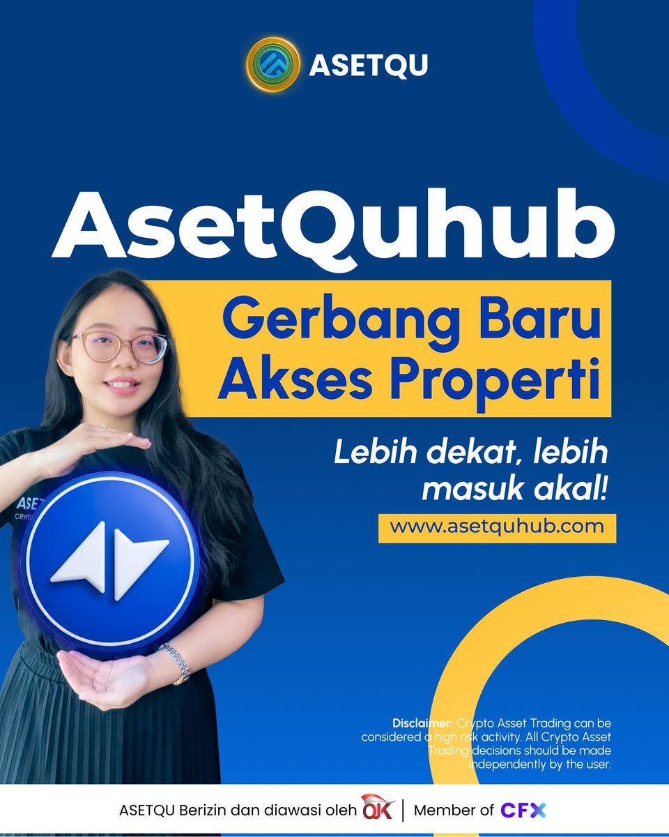 AsetQuhub
Gerbang Baru Akses Properti

Property for everyone bukan cuma slogan.
Masuk dunia properti sekarang nggak harus nunggu semuanya sempurna.

Dengan Token AsetQu (utility token),
akses ke properti jadi lebih dekat dan lebih masuk akal. Token bisa langsung dipakai dan