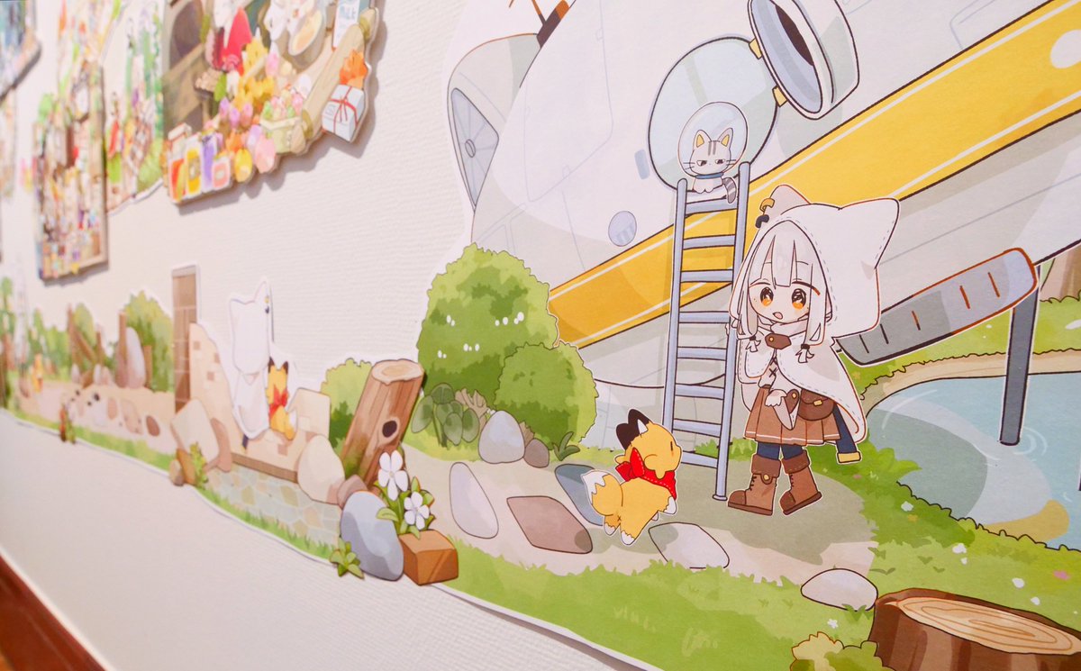 とある美大の卒展に行って、えな先生(<a href="/Ena_1510/">えな。</a>)の作品を鑑賞させて頂きました。イラストの一つ一つが丁寧で可愛くてストーリーがあって凄い＆楽しかったです。生で見れたの感動でした...!!