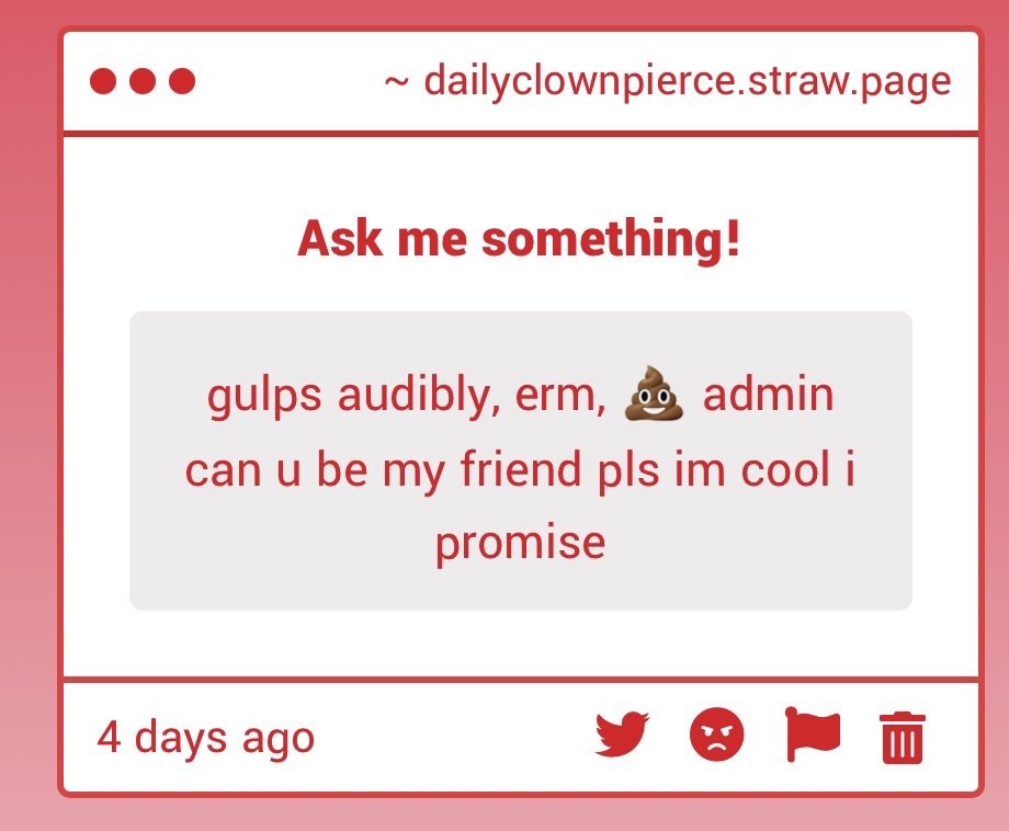 1.Everyone are free to use my work however you like, no credit needed 🦅🦅🦅
2.Yeah, I’m up to for anyone want to be my friends since I really enjoy talking to people🙏
-💩