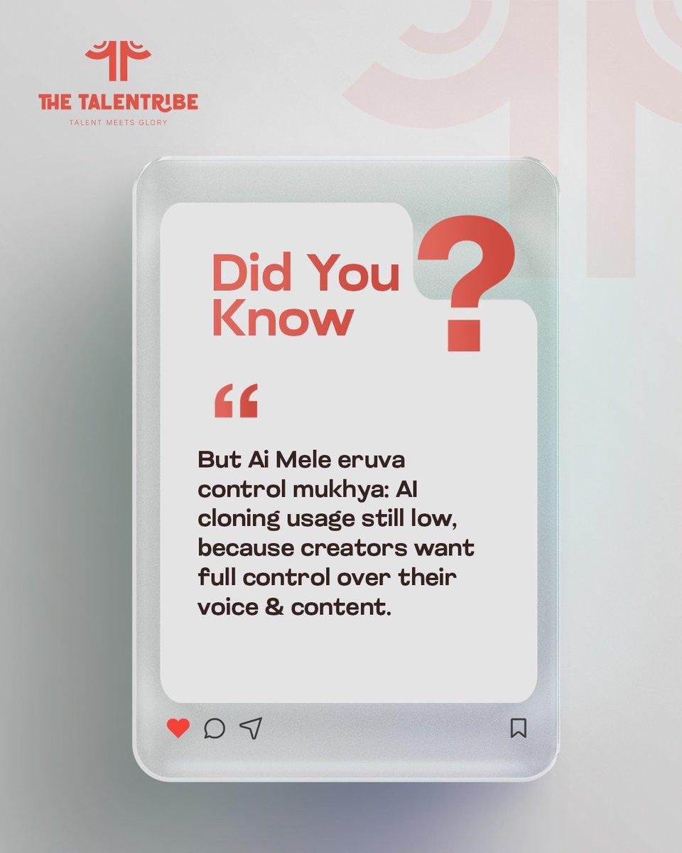 TheTalentribe's tweet photo. AI isn’t replacing creators. It’s speeding them up.
The real power? Knowing where to use it and where to stay human.
#CreatorEconomy #AIForCreators #ContentCreation https://t.co/PITXY9sBT0