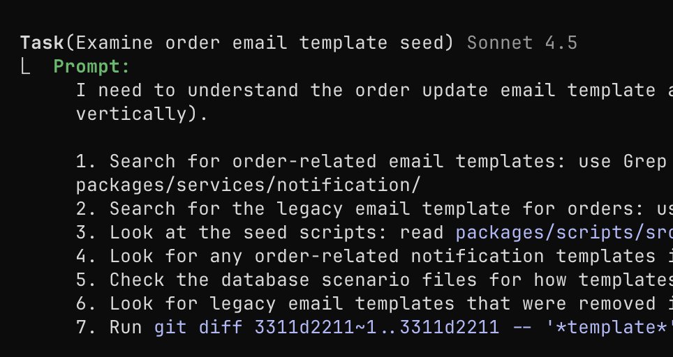 Subagent model output