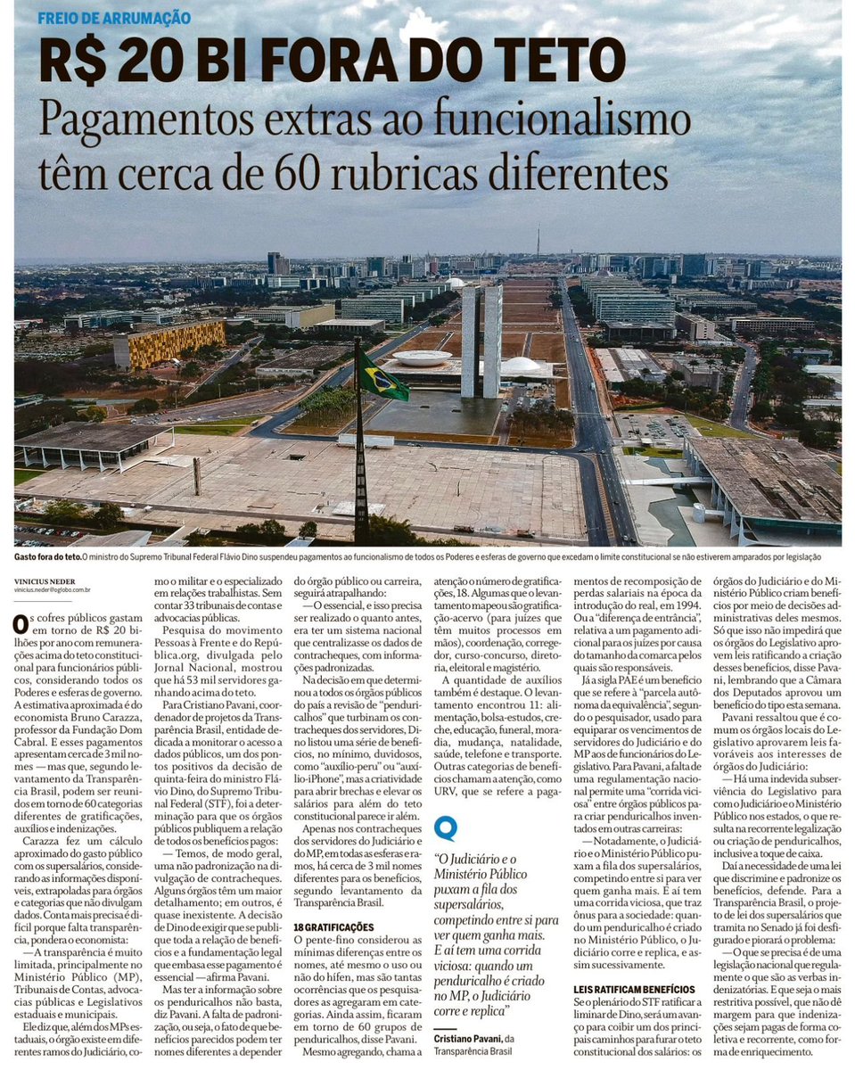 RicardoBerezin's tweet image. Brasil desperdiça R$ 20 bilhões por ano em supersalários

R$ 20 bilhões é também o valor que o país investe anualmente em saneamento