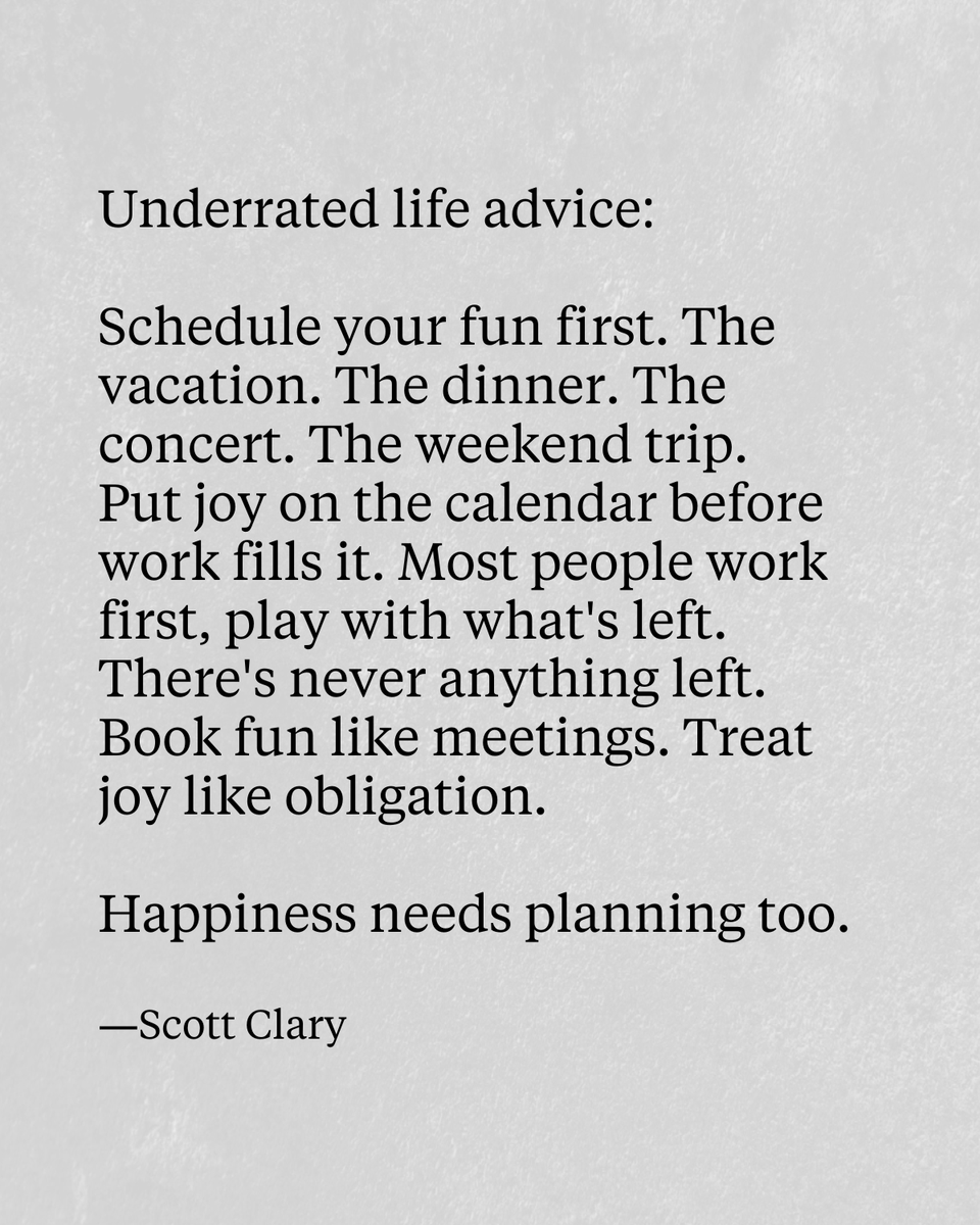 SystemSunday's tweet image. An idea I’m implementing in my life:

The 1-6-4 Method.

Popularized by entrepreneur and author Jesse Itzler, it’s a foolproof way to make sure you always have fun planned throughout the year.

1. Plan one big “year-making” event 

This is inspired by the Japanese concept of…