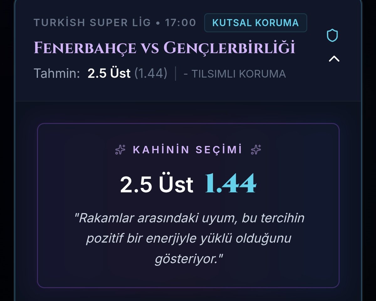 🔮 Mistik Kahin bugün için sessizliğini bozdu! 
Analizler hazır, büyük fırsat kapıda. ⚡ Bu analizleri görmeden karar vermeyin derim... 

🎯 Sizce bugünün bankosu hangisi? Yanıtlayın, birlikte kazanalım! 👇 #İddaa #Bahis #Analiz