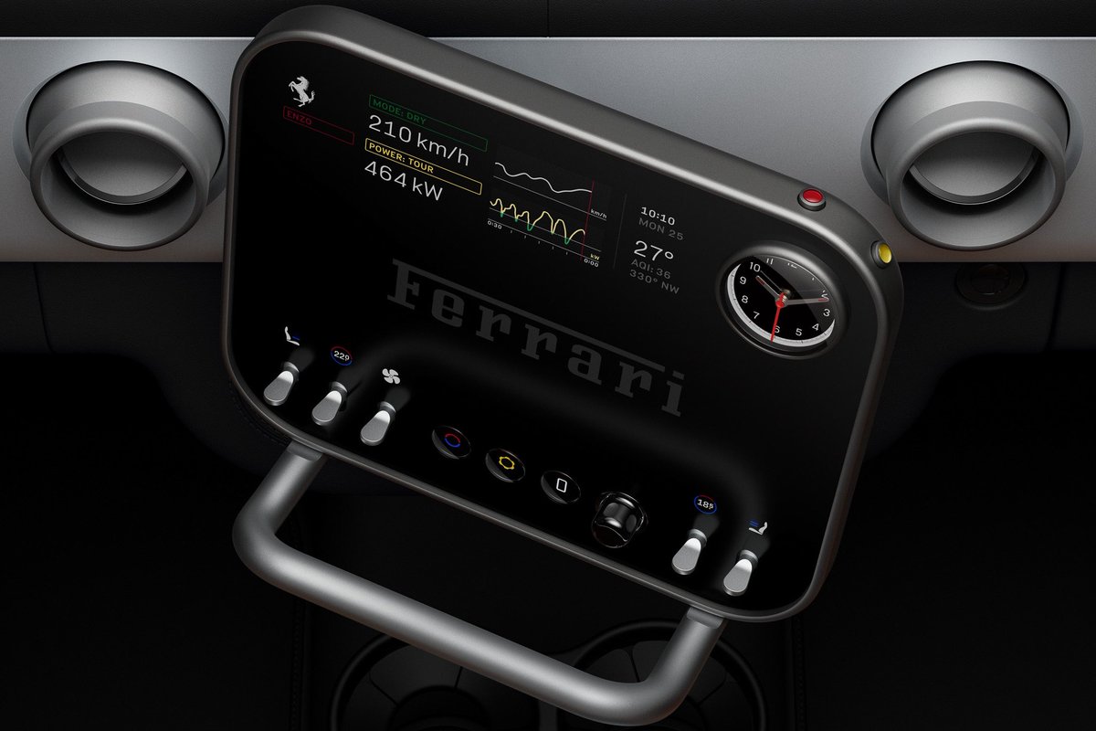 FerrariJPN's tweet image. フェラーリ初のフル電動モデルであり、分野を超えた新たなデザイン言語を真のフェラーリ・エクスペリエンスへと昇華させたFerrari Luce。そのインテリアとインターフェースをご紹介。

サンフランシスコのクリエイティブ集団「LoveFrom」との密接なコラボレーションにより誕生した #FerrariLuce