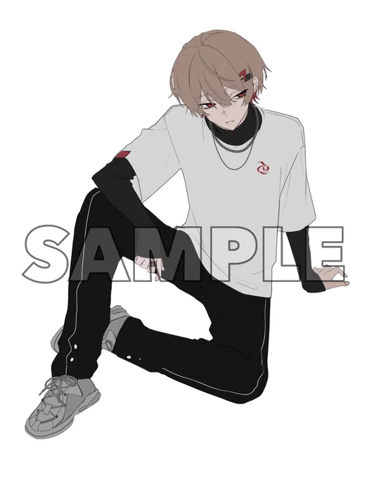 こちらイラスト担当させていただきました アンニュイな歌声最高です。 お誕生日おめでとうございます!