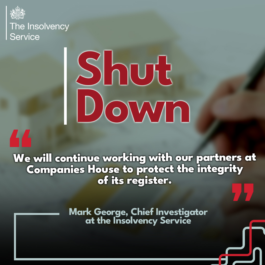 Three companies have been shut down after helping to set up thousands of businesses which had no real presence in the UK.

More than half of the client companies have also had enforcement action taken by <a href="/CompaniesHouse/">Companies House</a> and investigations are ongoing. 

This action follows