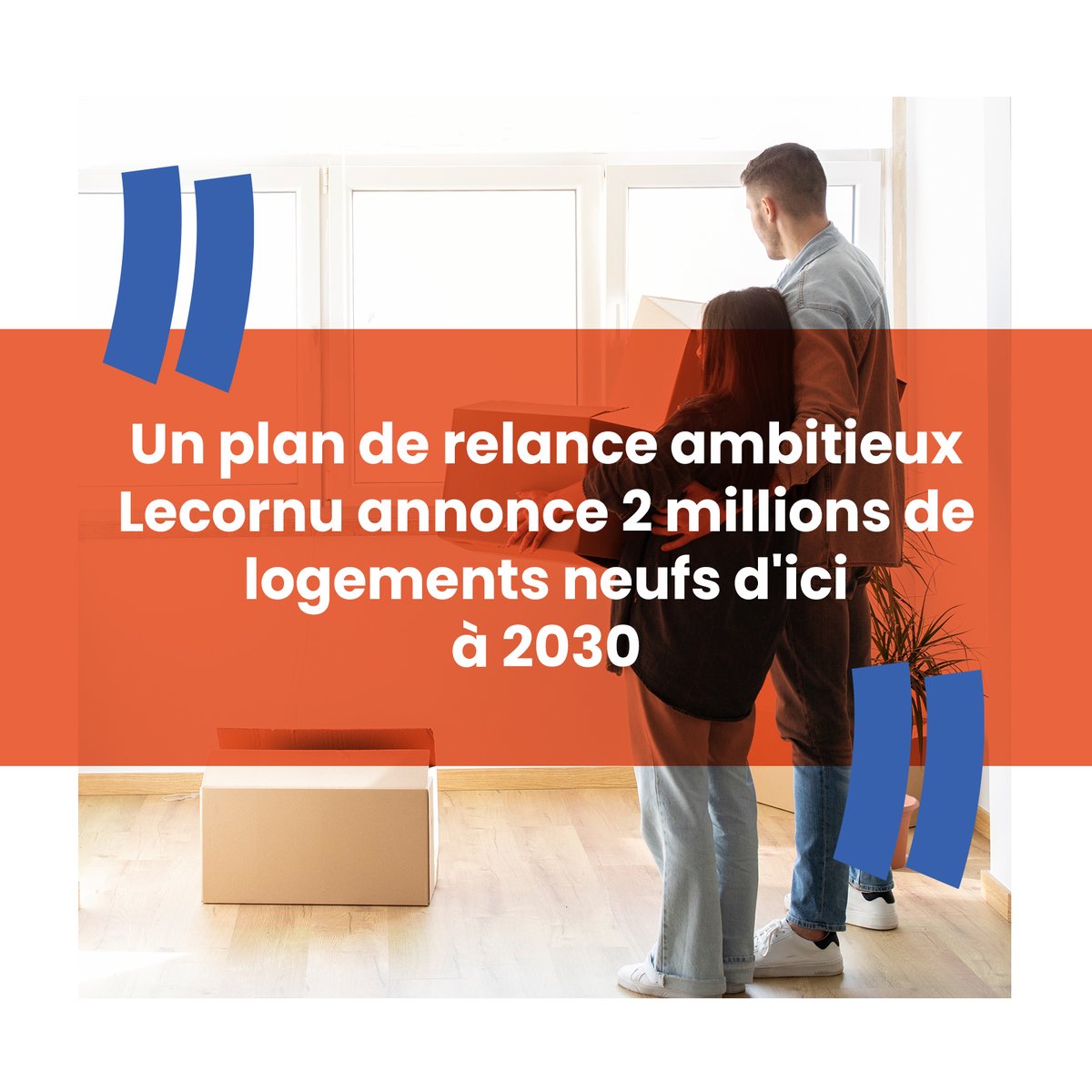 [INFO DE L’IMMO]

Le plan Relance Logement fixe un cap ambitieux : 2 millions de #LogementsNeufs d’ici 2030.

Une accélération assumée qui marque un tournant pour le secteur du #Logement
➡️ cutt.ly/Xtb5w2e