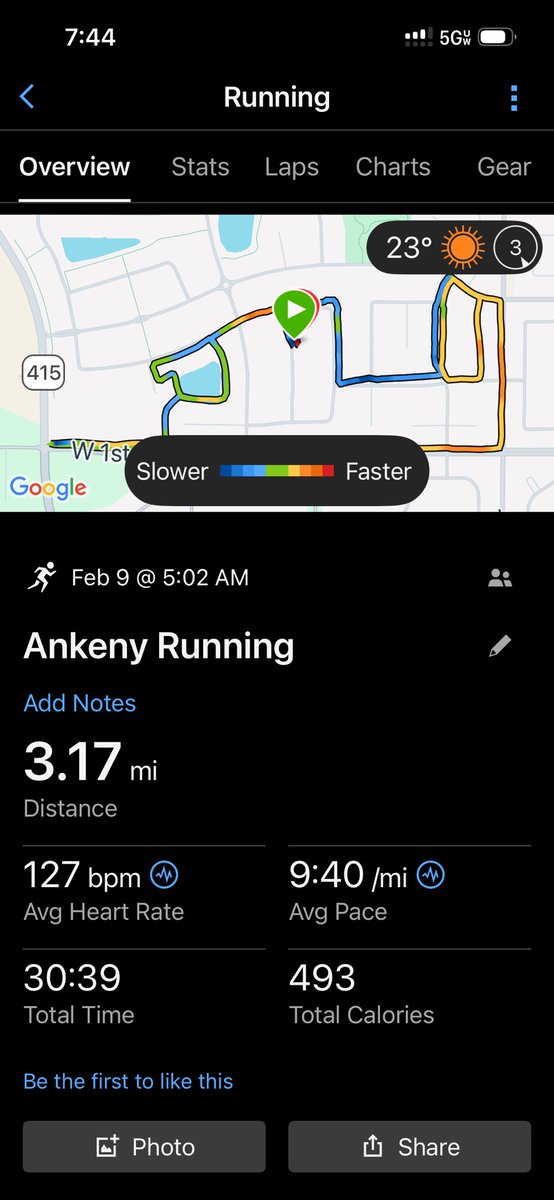 bigmattpaulsen's tweet photo. Hello Monday! Never skip
A Monday workout! ✅ 4:30 bell was tough but got it done! 5k to stay the day and week off right! I will hopefully get to the gym after work! Have a great day all!! #justkeepmoving #inspiresomeonetoday #thisis61 #missbella #brooksshoes https://t.co/vAU7Ily9JV