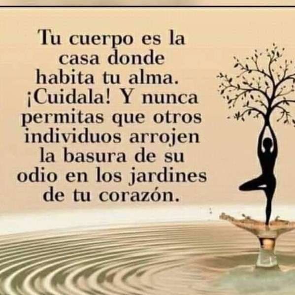 LunaGitana0333's tweet photo. De Dónde Viene La Salud   
 La salud no siempre viene de los genes o los buenos hábitos.   

1- La mayoría de las veces se genera desde la paz  mental, la paz en el corazón y en el espíritu.    

2- Viene con la risa, el buen humor aún en los peores momentos,  de la aceptación genuina de uno mismo y de los demás.    

3- Viene con la MÚSICA que nos alegra y acelera nuestras neuronas.    

4- Viene con el AMOR y el cuidado de nosotros mismos y la aceptación de los demás.    

5- Viene de los alimentos saludables e imprescindibles, que nos proveen de energía y los cuales no están  propiamente en un plato balanceado.      

Por ejemplo;   
 6- En las calorías de un abrazo fuerte aún en la distancia.    

7- En las proteínas de un Te quiero, Te amo, Te adoro.

 8- En los omegas de un “Aquí estoy”.    

9- De la dopamina que genera inmediatamente un "Te ves increíble".    

10- En el anti-cancerígeno por excelencia que  proporcionan la honestidad indiscutible y la fiel compañía de los amigos y familia.    

11-  En todo lo anterior, siempre acompañado por los otros antioxidantes que no vienen exactamente en una copa de vino rojo, si no de la conversación con esa persona especial que te escucha y te hace sentir que ese es el momento correcto para ambos.    

12- En las bendiciones y los buenos deseos,que damos y recibimos a diario y en cada momento.    

13- En las oraciones, que elevamos por los demás y por nosotros mismos.    

14- En la sinceridad con la que realizamos nuestros actos de caridad y de bien, sin saber a quien     

15- En nuestra fe, en la aceptación, de que todo lo que nos sucede, aún sin entenderlo, son los verdaderos planes de algo superior  y que siempre serán los  mejores planes...