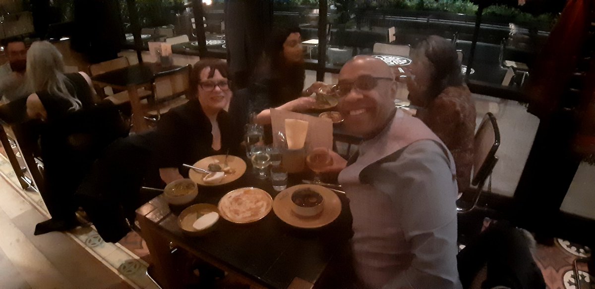 Graffster's tweet photo. Had wonderful time @hoppers Kings Cross, celebrating my friend's birthday. The ambience and food at the Sri Lankan theme restaurant was first class. Would highly recommend it. https://t.co/vhlN3g67ya