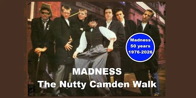 Mad_AboutLondon's tweet photo. Hey you, don't watch that, watch this...
Madness: The Nutty Camden Walk.

Celebrating 50 years since the very first nutty sounds, this guided walk explores the story of a national treasure with an enduring musical legacy. Sun, Mar 15 10:30am. Bookings:➡️
https://t.co/dY6hI3Aviy https://t.co/ewWjl3XNa4