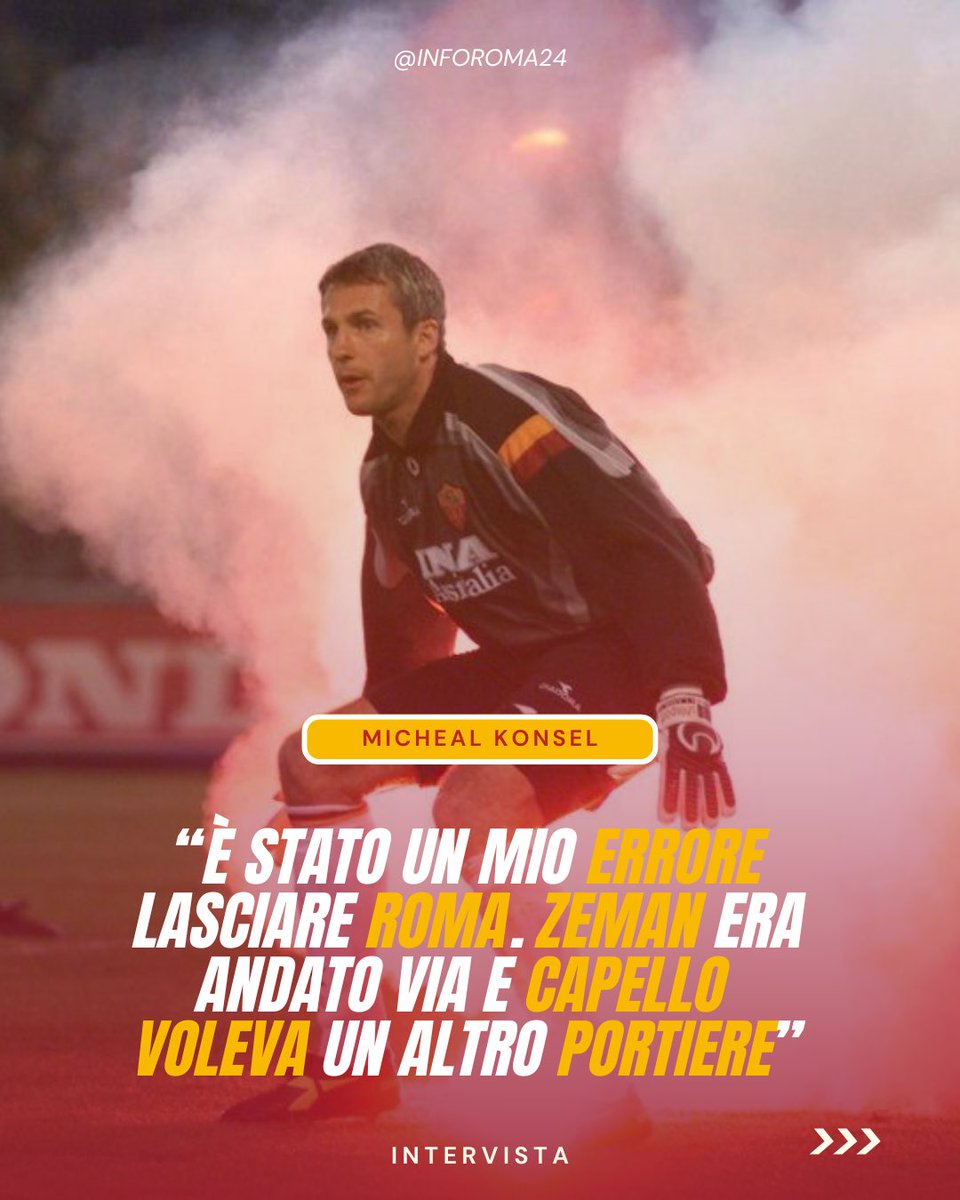 inforoma24's tweet image. 🟡🔴 Micheal #Konsel, ex portiere austriaco dell’#ASRoma, ha raccontato alcuni aneddoti riguardo il suo addio alla squadra capitolina per trasferirsi al #VeneziaFC. 

🗣️ Konsel racconta di come #Capello avrebbe deciso di sostituirlo con un nuovo portiere. 

📲: @ilRomanistaweb
