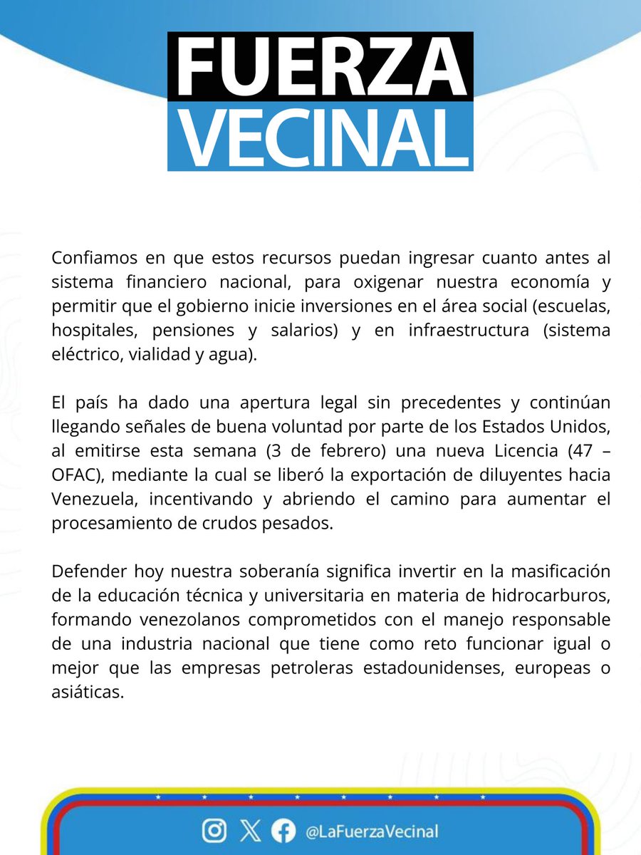 Fuerza Vecinal tweet media