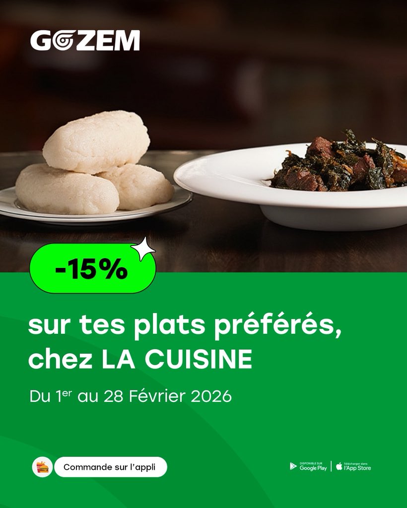 Venez profiter des promos chez nos marchands The Times et La Cuisine !!!

Rendez-vous sur l’App. 😉

#gozem #gozemcameroun #gozemfood #promotion